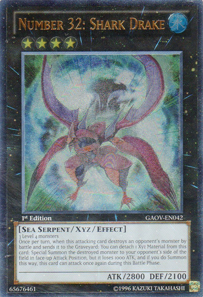 Number 32: Shark Drake (UTR) [GAOV-EN042] Ultimate Rare | Jomio and Rueliete's Cards and Comics