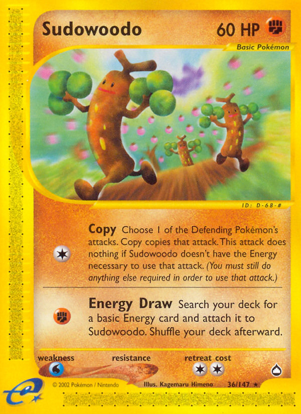Sudowoodo (36/147) [Aquapolis] | Jomio and Rueliete's Cards and Comics