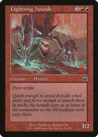 Lightning Hounds [Mercadian Masques] | Jomio and Rueliete's Cards and Comics
