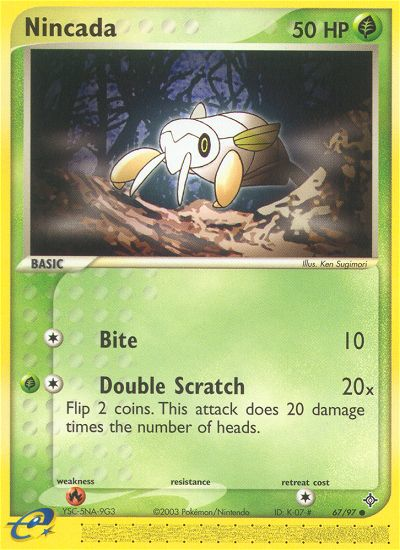 Nincada (67/97) [EX: Dragon] | Jomio and Rueliete's Cards and Comics