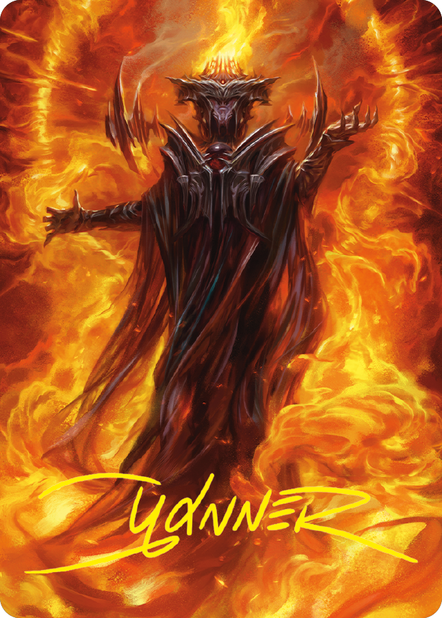 Sauron, the Dark Lord Art Card (Gold-Stamped Signature) [The Lord of the Rings: Tales of Middle-earth Art Series] | Jomio and Rueliete's Cards and Comics
