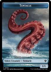 Tentacle // Koma's Coil Double-Sided Token [Murders at Karlov Manor Commander Tokens] | Jomio and Rueliete's Cards and Comics