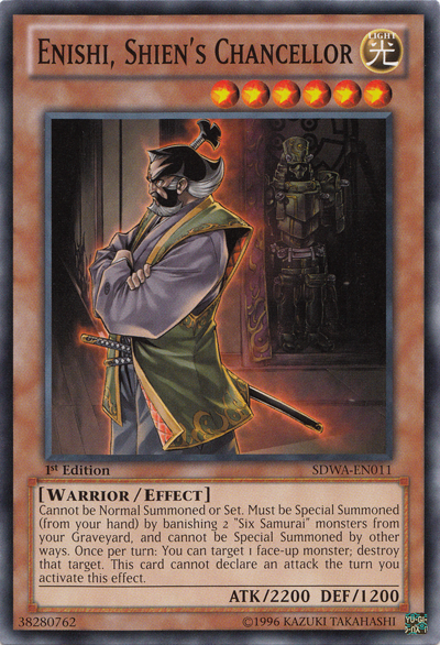 Enishi, Shien's Chancellor [SDWA-EN011] Common | Jomio and Rueliete's Cards and Comics