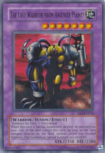 The Last Warrior from Another Planet [DB2-EN012] Super Rare | Jomio and Rueliete's Cards and Comics