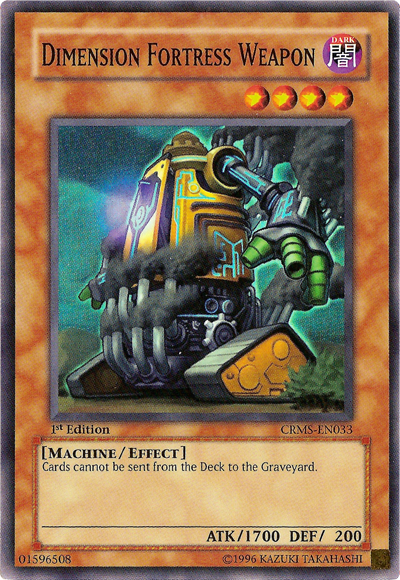 Dimension Fortress Weapon [CRMS-EN033] Super Rare | Jomio and Rueliete's Cards and Comics