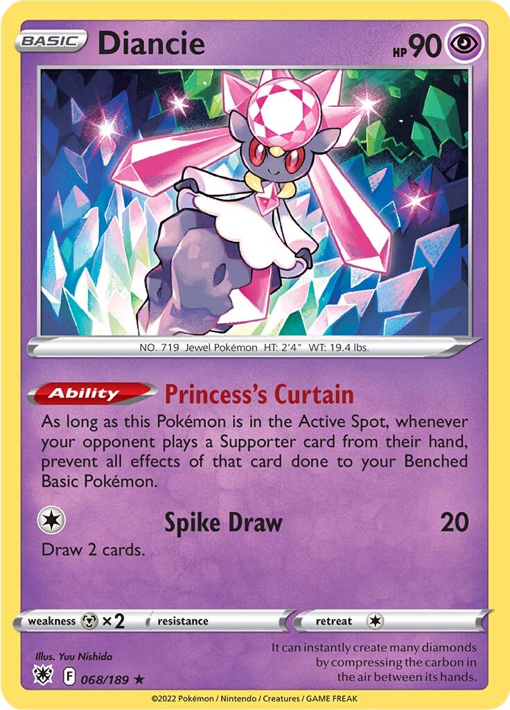 Diancie (068/189) [Sword & Shield: Astral Radiance] | Jomio and Rueliete's Cards and Comics