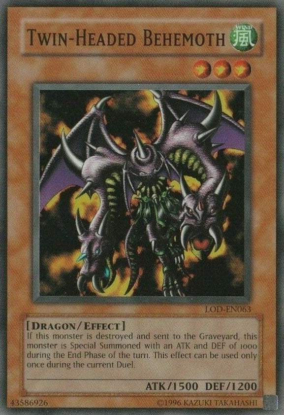 Twin-Headed Behemoth [LOD-EN063] Super Rare | Jomio and Rueliete's Cards and Comics