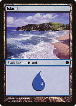 Island (343) [Commander 2013] | Jomio and Rueliete's Cards and Comics