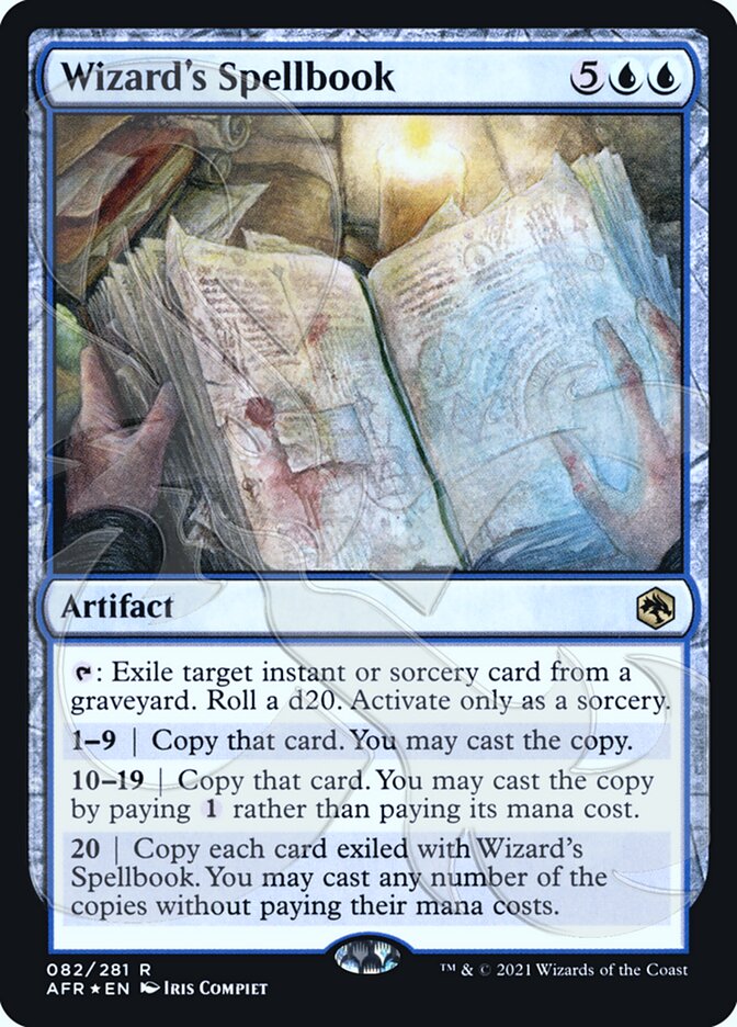 Wizard's Spellbook (Ampersand Promo) [Dungeons & Dragons: Adventures in the Forgotten Realms Promos] | Jomio and Rueliete's Cards and Comics