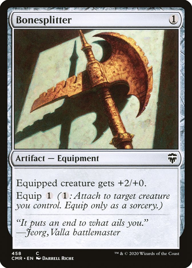 Bonesplitter [Commander Legends] | Jomio and Rueliete's Cards and Comics