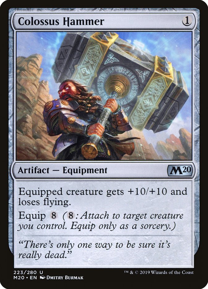 Colossus Hammer [Core Set 2020] | Jomio and Rueliete's Cards and Comics