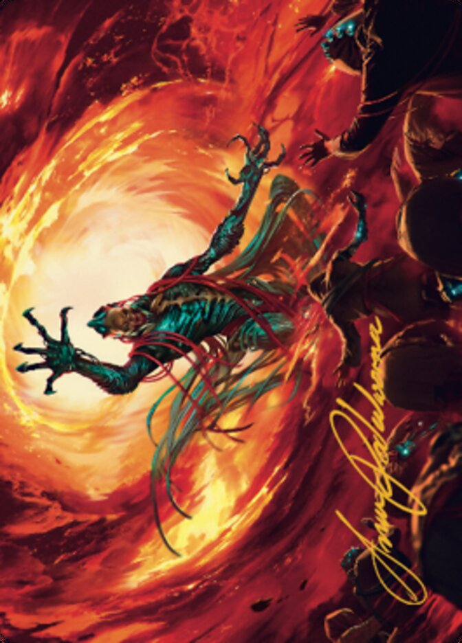 Gix, Yawgmoth Praetor Art Card (Gold-Stamped Signature) [The Brothers' War Art Series] | Jomio and Rueliete's Cards and Comics