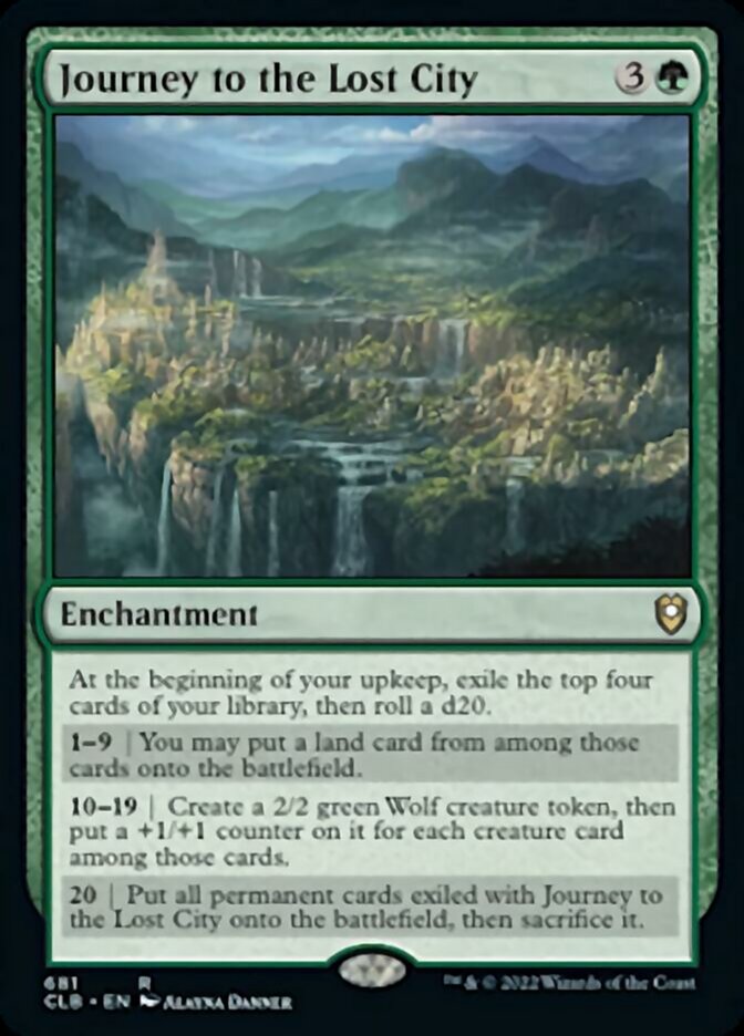 Journey to the Lost City [Commander Legends: Battle for Baldur's Gate] | Jomio and Rueliete's Cards and Comics