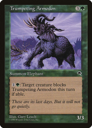 Trumpeting Armodon [Tempest] | Jomio and Rueliete's Cards and Comics