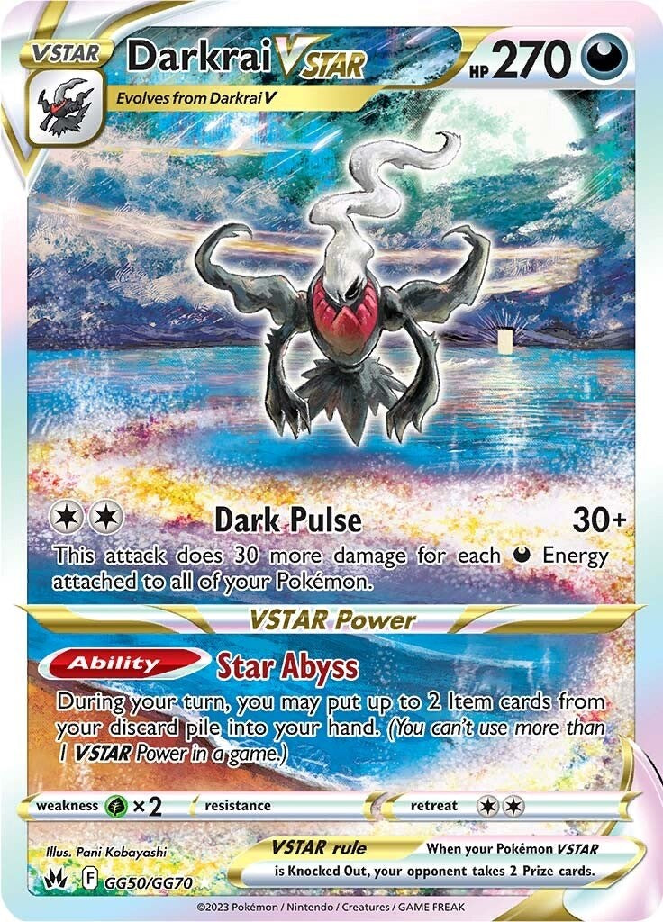 Darkrai VSTAR (GG50/GG70) [Sword & Shield: Crown Zenith] | Jomio and Rueliete's Cards and Comics