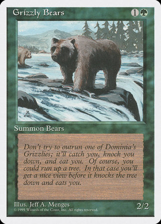 Grizzly Bears [Fourth Edition] | Jomio and Rueliete's Cards and Comics