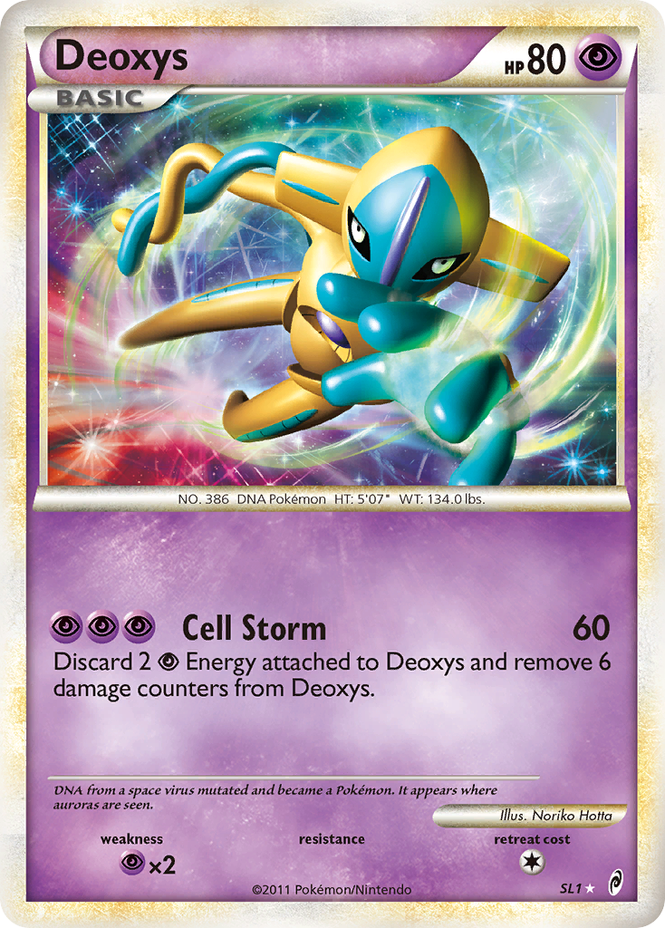 Deoxys (SL1) [HeartGold & SoulSilver: Call of Legends] | Jomio and Rueliete's Cards and Comics
