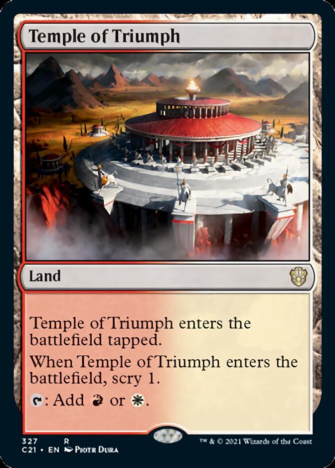 Temple of Triumph [Commander 2021] | Jomio and Rueliete's Cards and Comics