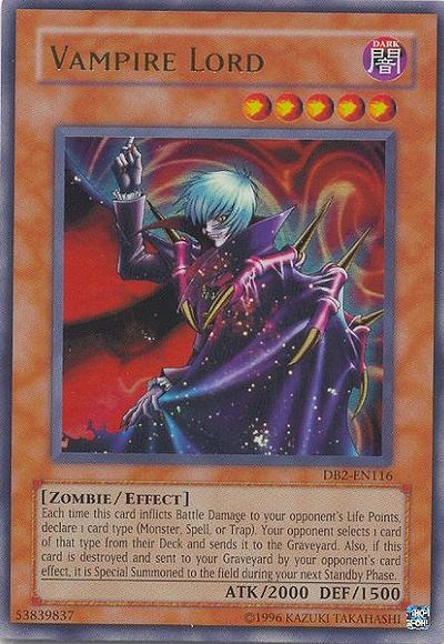 Vampire Lord [DB2-EN116] Ultra Rare | Jomio and Rueliete's Cards and Comics