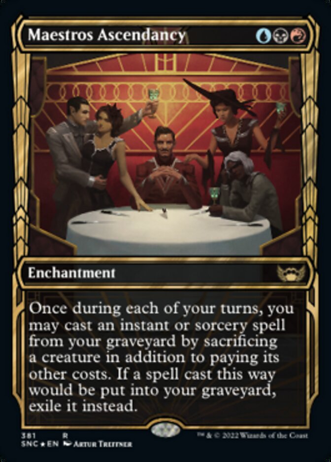 Maestros Ascendancy (Showcase Golden Age Gilded Foil) [Streets of New Capenna] | Jomio and Rueliete's Cards and Comics
