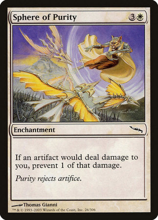 Sphere of Purity [Mirrodin] | Jomio and Rueliete's Cards and Comics