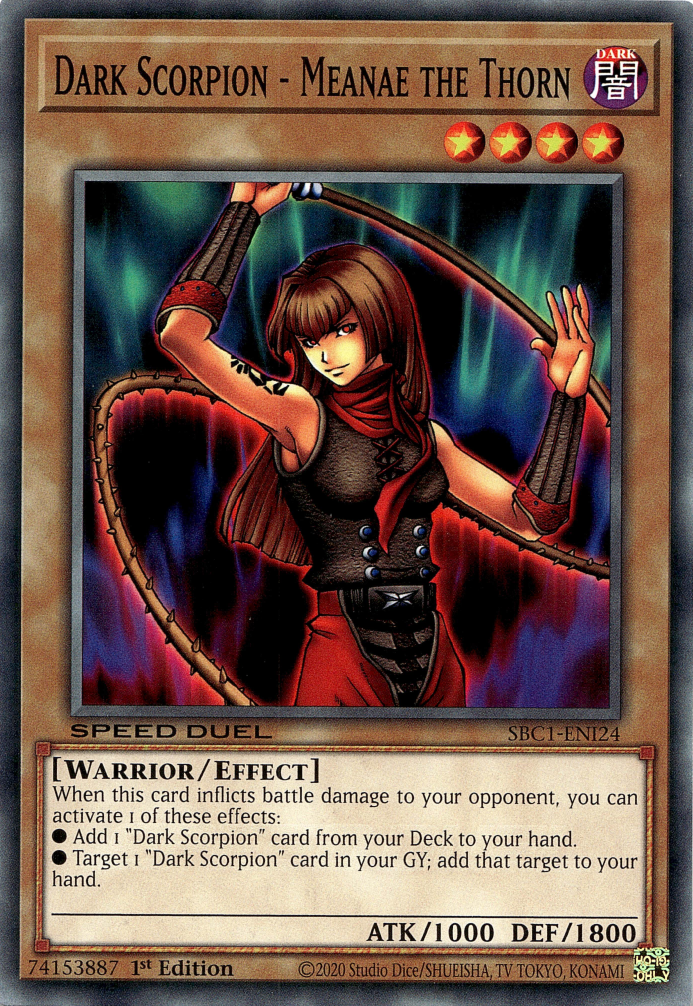 Dark Scorpion - Meanae the Thorn [SBC1-ENI24] Common | Jomio and Rueliete's Cards and Comics