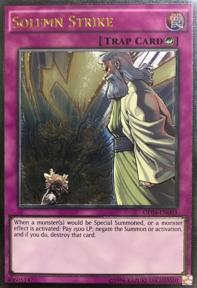 Solemn Strike [OP04-EN003] Ultimate Rare | Jomio and Rueliete's Cards and Comics