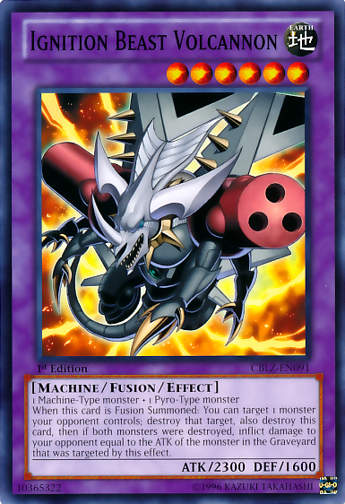 Ignition Beast Volcannon [CBLZ-EN091] Common | Jomio and Rueliete's Cards and Comics