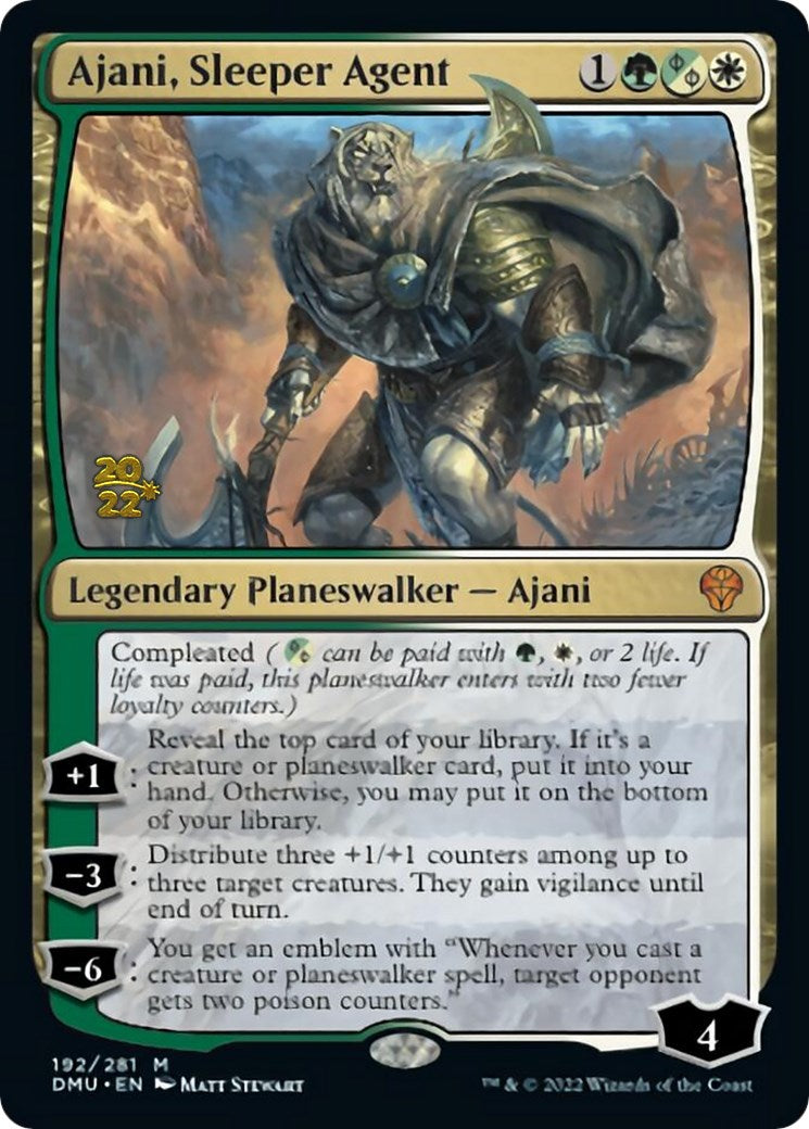 Ajani, Sleeper Agent [Dominaria United Prerelease Promos] | Jomio and Rueliete's Cards and Comics