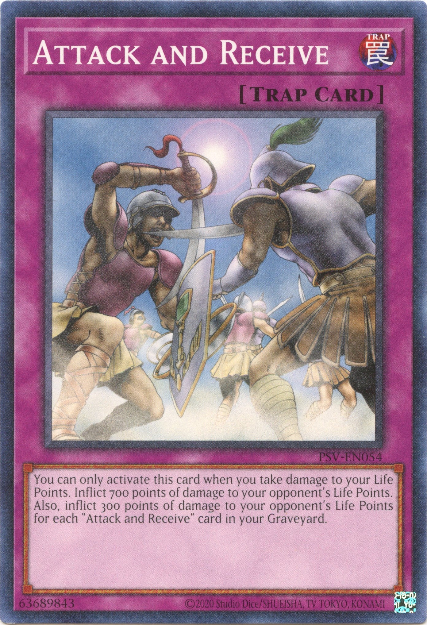 Attack and Receive (25th Anniversary) [PSV-EN054] Common | Jomio and Rueliete's Cards and Comics