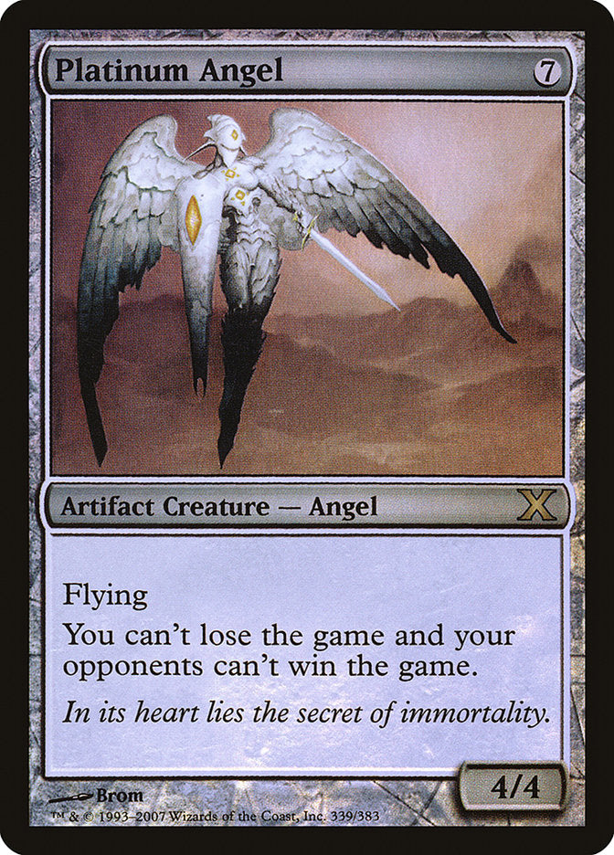 Platinum Angel (Premium Foil) [Tenth Edition] | Jomio and Rueliete's Cards and Comics