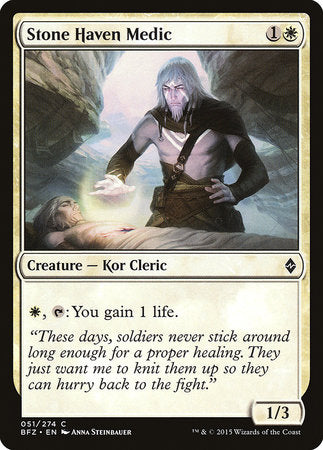 Stone Haven Medic [Battle for Zendikar] | Jomio and Rueliete's Cards and Comics