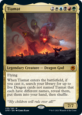 Tiamat [Dungeons & Dragons: Adventures in the Forgotten Realms] | Jomio and Rueliete's Cards and Comics