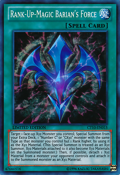 Rank-Up-Magic Barian's Force [CT10-EN015] Super Rare | Jomio and Rueliete's Cards and Comics