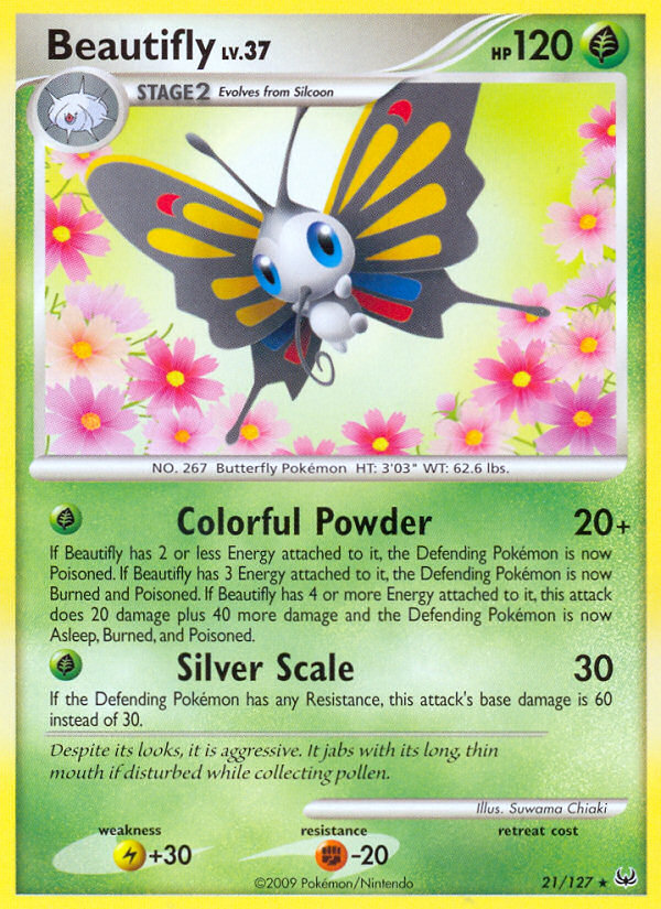 Beautifly (21/127) [Platinum: Base Set] | Jomio and Rueliete's Cards and Comics