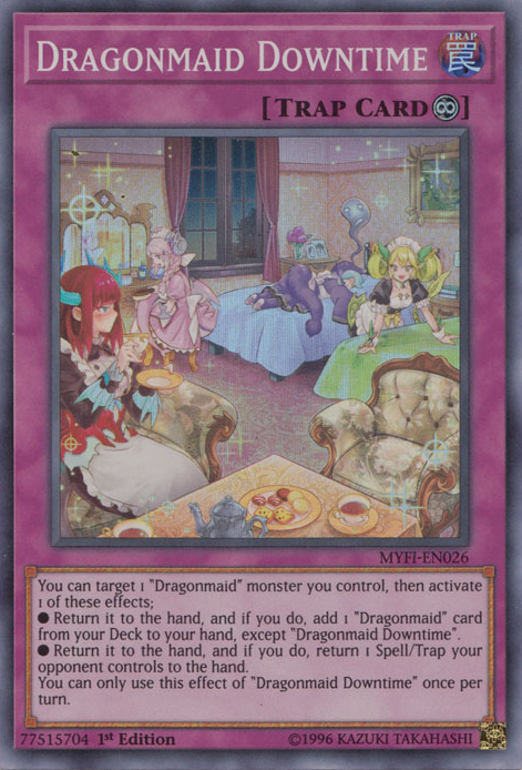 Dragonmaid Downtime [MYFI-EN026] Super Rare | Jomio and Rueliete's Cards and Comics