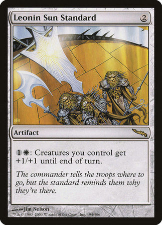 Leonin Sun Standard [Mirrodin] | Jomio and Rueliete's Cards and Comics