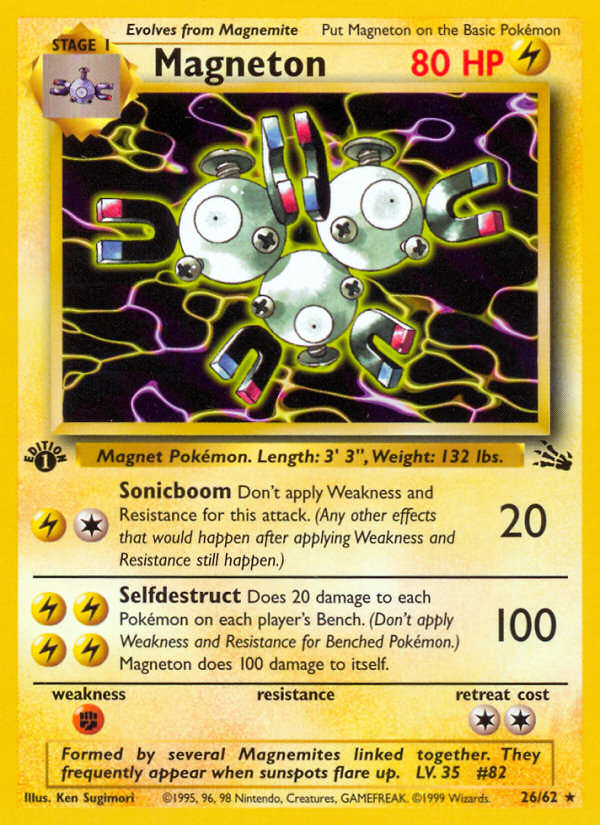Magneton (26/62) [Fossil 1st Edition] | Jomio and Rueliete's Cards and Comics