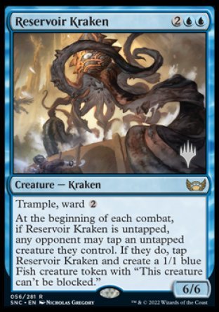 Reservoir Kraken (Promo Pack) [Streets of New Capenna Promos] | Jomio and Rueliete's Cards and Comics