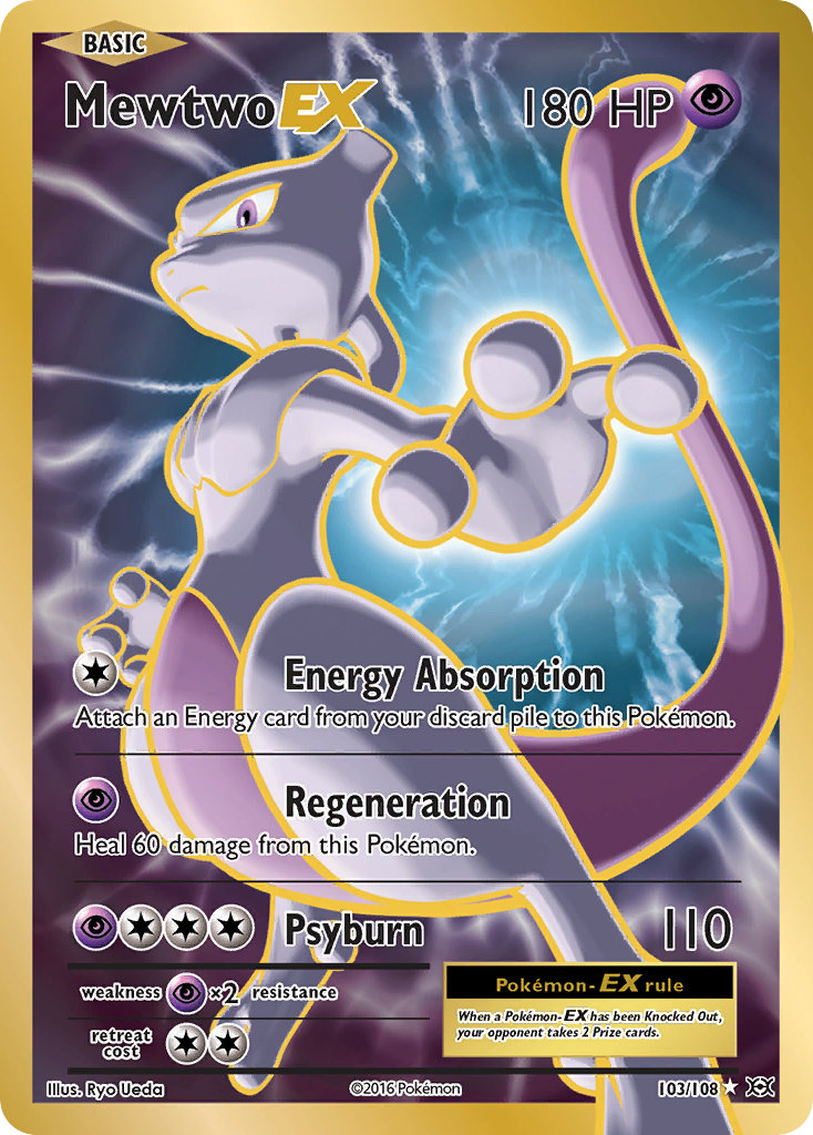 Mewtwo EX (103/108) [XY: Evolutions] | Jomio and Rueliete's Cards and Comics