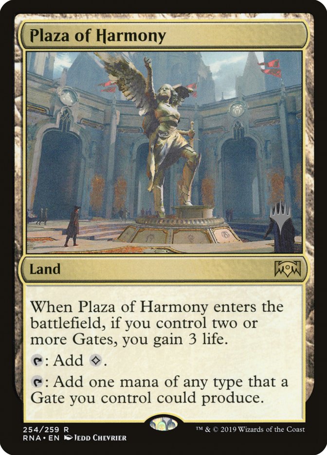 Plaza of Harmony (Promo Pack) [Ravnica Allegiance Promos] | Jomio and Rueliete's Cards and Comics