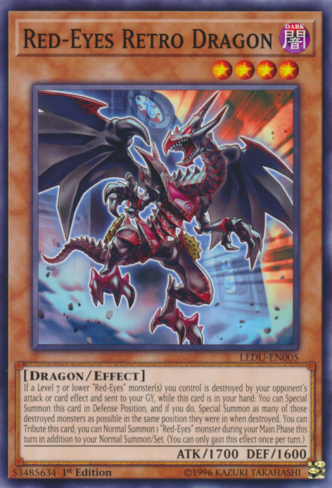 Red-Eyes Retro Dragon [LEDU-EN005] Common | Jomio and Rueliete's Cards and Comics