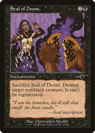 Seal of Doom [Nemesis] | Jomio and Rueliete's Cards and Comics