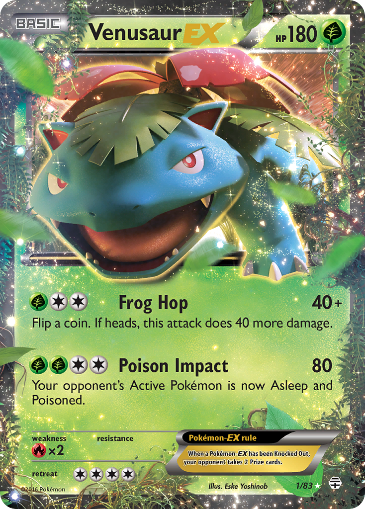 Venusaur EX (1/83) [XY: Generations] | Jomio and Rueliete's Cards and Comics