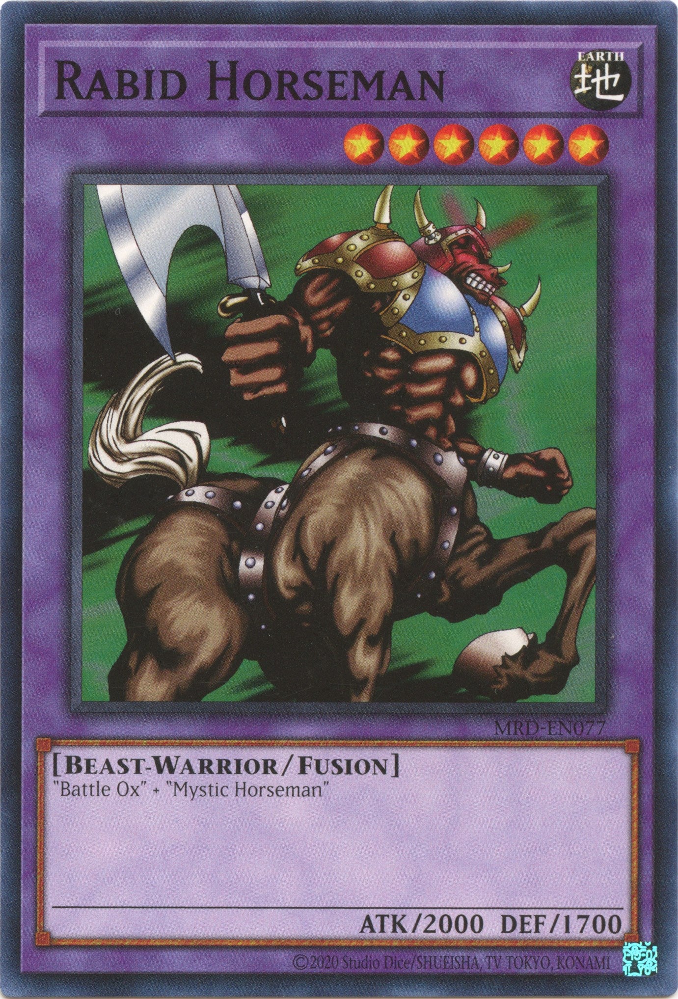 Rabid Horseman (25th Anniversary) [MRD-EN077] Common | Jomio and Rueliete's Cards and Comics