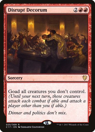 Disrupt Decorum [Commander 2017] | Jomio and Rueliete's Cards and Comics