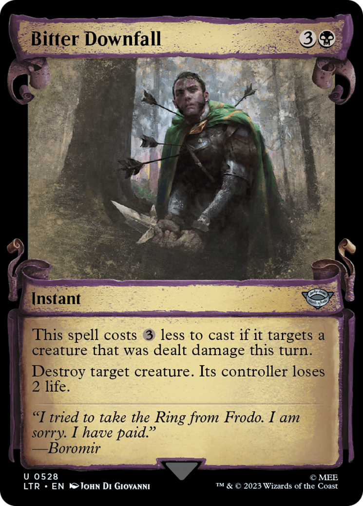Bitter Downfall [The Lord of the Rings: Tales of Middle-Earth Showcase Scrolls] | Jomio and Rueliete's Cards and Comics