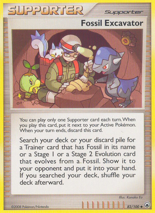Fossil Excavator (82/100) [Diamond & Pearl: Majestic Dawn] | Jomio and Rueliete's Cards and Comics