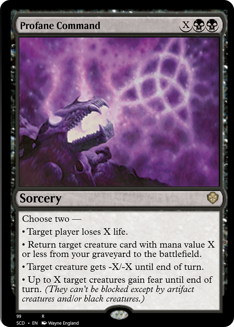 Profane Command [Starter Commander Decks] | Jomio and Rueliete's Cards and Comics