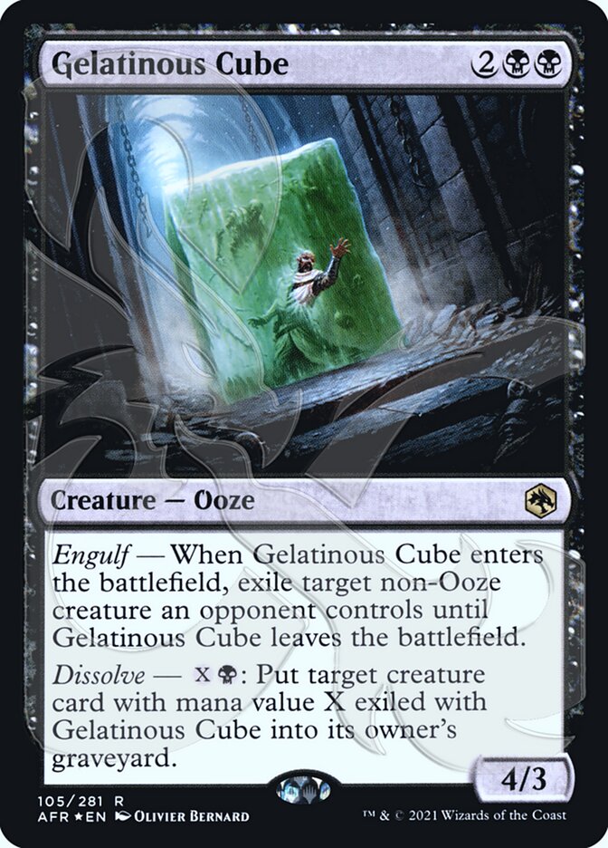 Gelatinous Cube (Ampersand Promo) [Dungeons & Dragons: Adventures in the Forgotten Realms Promos] | Jomio and Rueliete's Cards and Comics